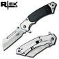 ZK 216-BK 4.75" Black Cleaver Blade Assist-Open Folding Knife