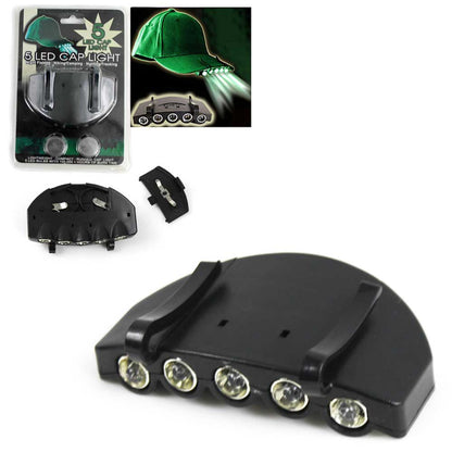 Cap LED Light - 5 LED Cap Light Headlamp