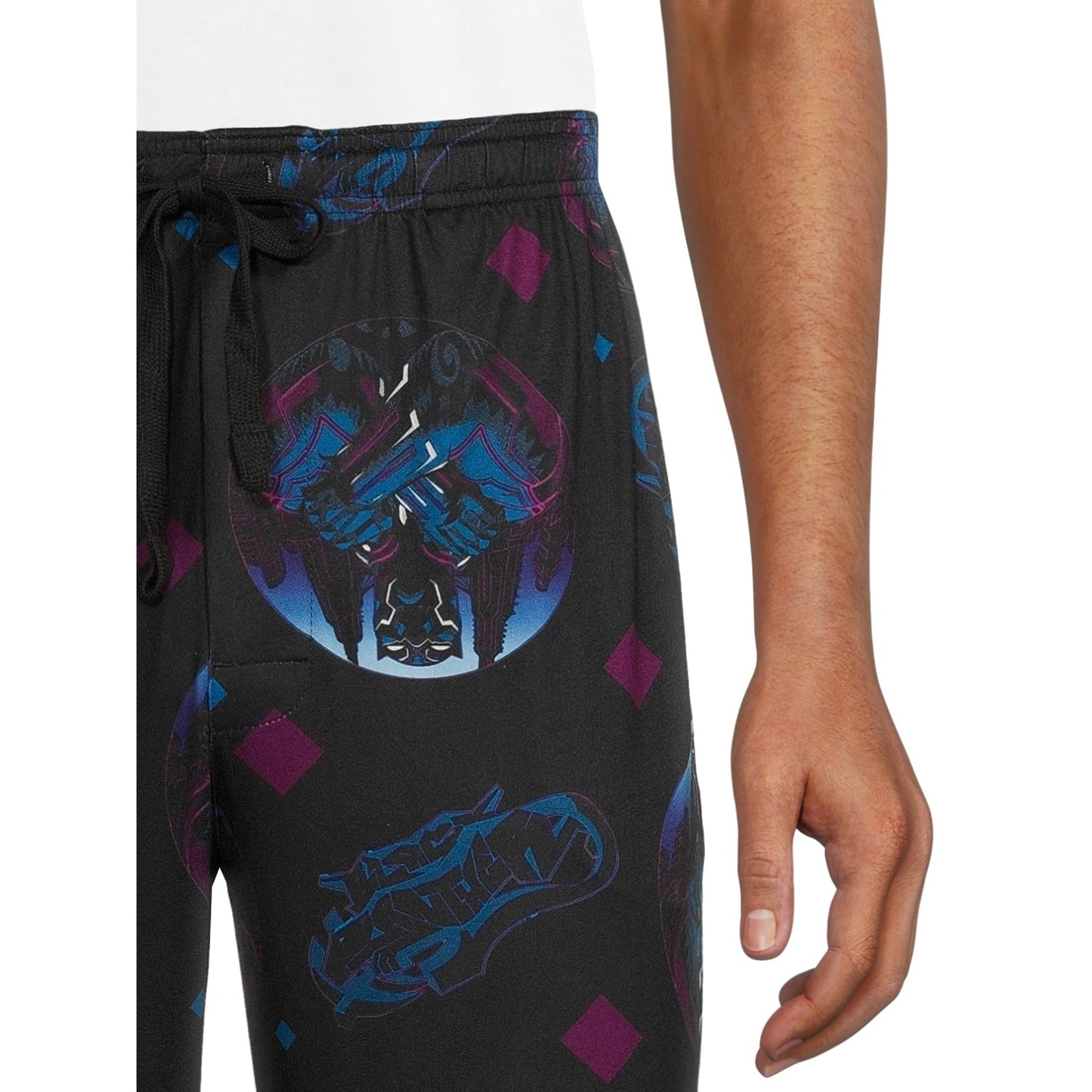 Black Panther Adult Men's All Over Print Sleep Pants Multicolor