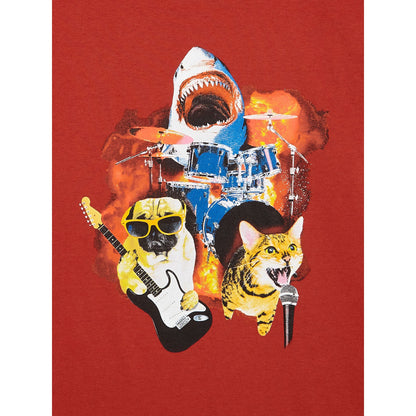 Boys’ Wonder Nation Explosion Band Graphic T-Shirt with Long Sleeves, Sizes 4-18 & Husky