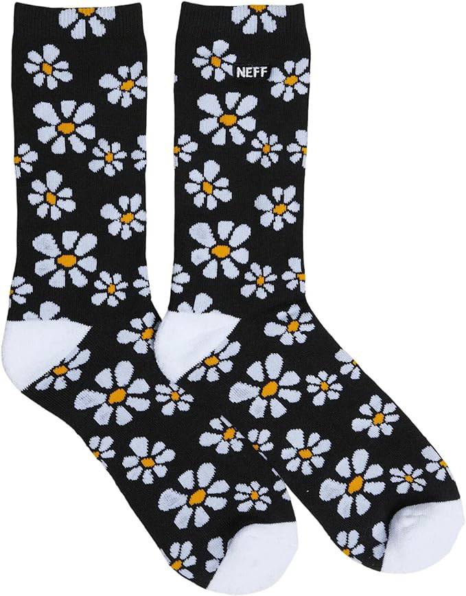 NEFF Men's Flower Child Socks Black