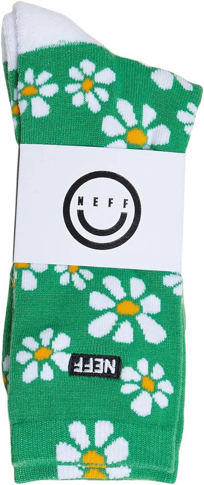 NEFF Men's Flower Child Socks Green