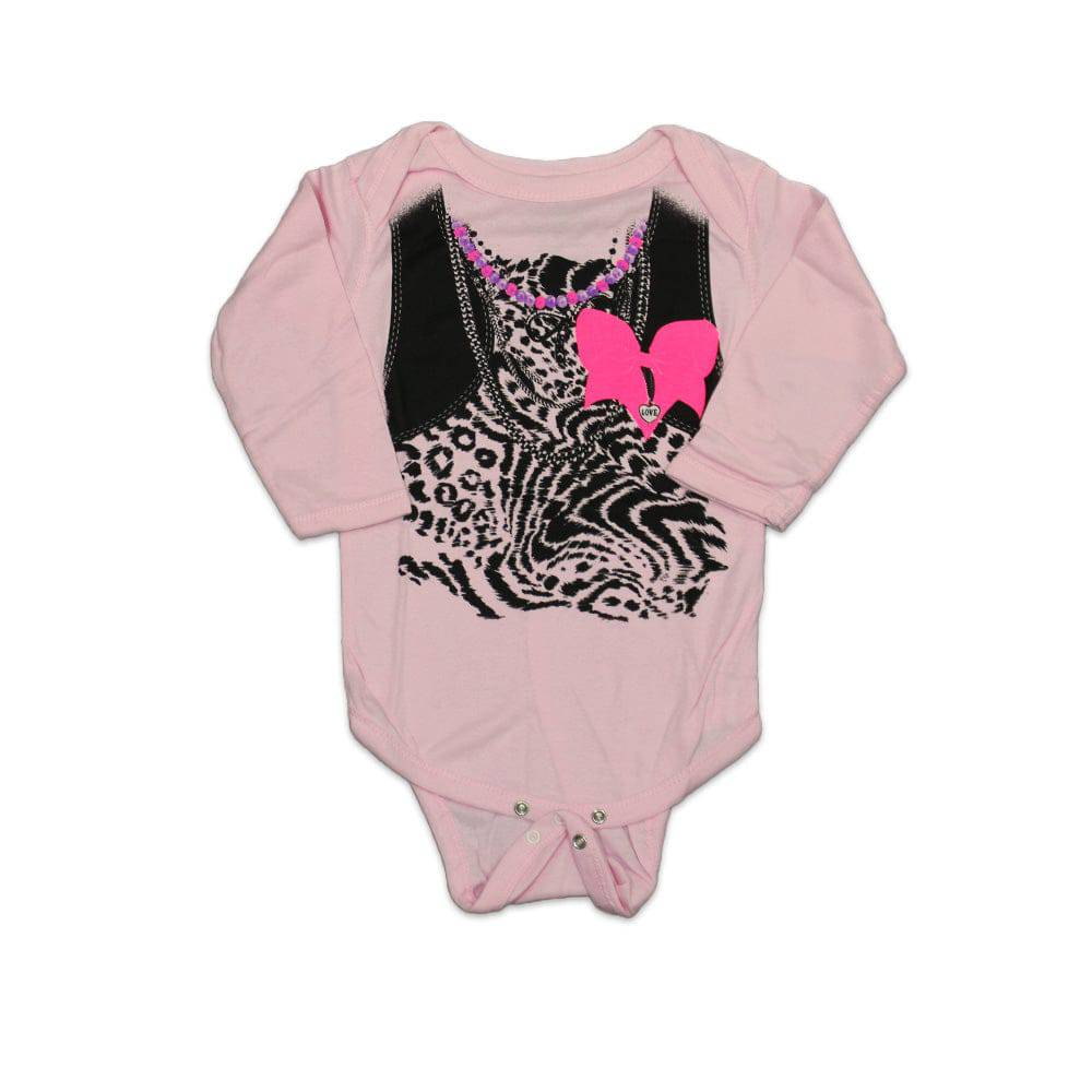 Punk One Piece Baby Bodysuit Romper with Leopard & Black Vest