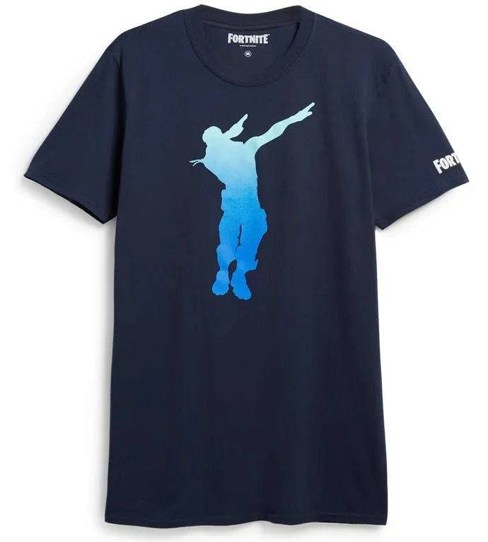 Men's Blue Fortnite Dab Dance Graphic Tee T-Shirt