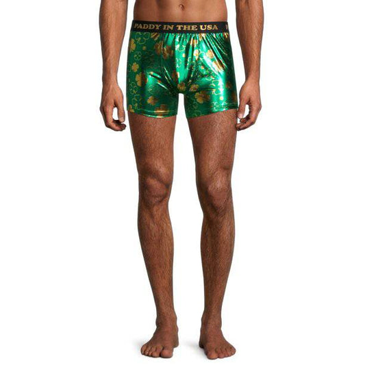 Men's Paddy in the USA Green Boxer Briefs