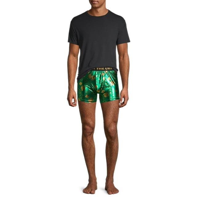 Men's Paddy in the USA Green Boxer Briefs