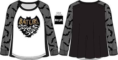 Girls' Batgirl Caped Long Sleeve T-Shirt Tee - Rex Distributor, Inc. Wholesale Licensed Products and T-shirts, Sporting goods,