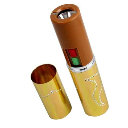 LIPSTICK STUN-GD 5" Gold Lipstick Stungun with Flashlight