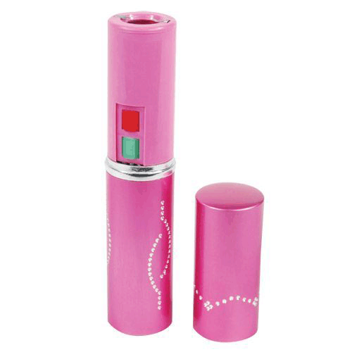 LIPSTICK STUN-PN 5" Pink Lipstick Stungun with Flashlight