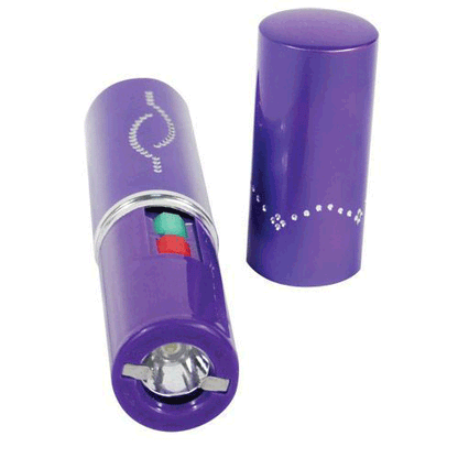 LIPSTICK STUN-PP 5" Purple Lipstick Stungun with Flashlight