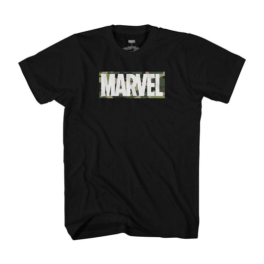 Big & Tall Mens Marvel Camo Logo Crew Neck Graphic T-Shirt Tee