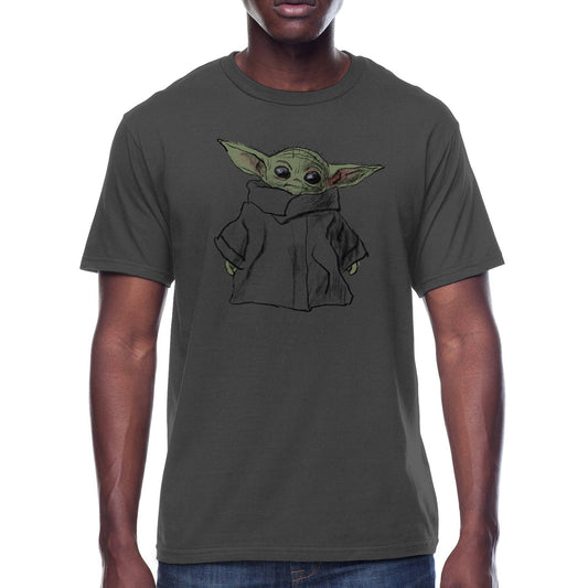 Men's Star Wars The Mandalorian Baby Yoda Graphic Tee T-Shirt