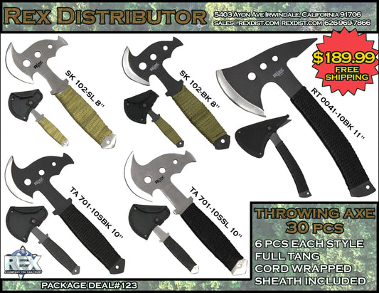 Package Deal #123 - 30 PCS Throwing Axe Package Deal | Free Shipping