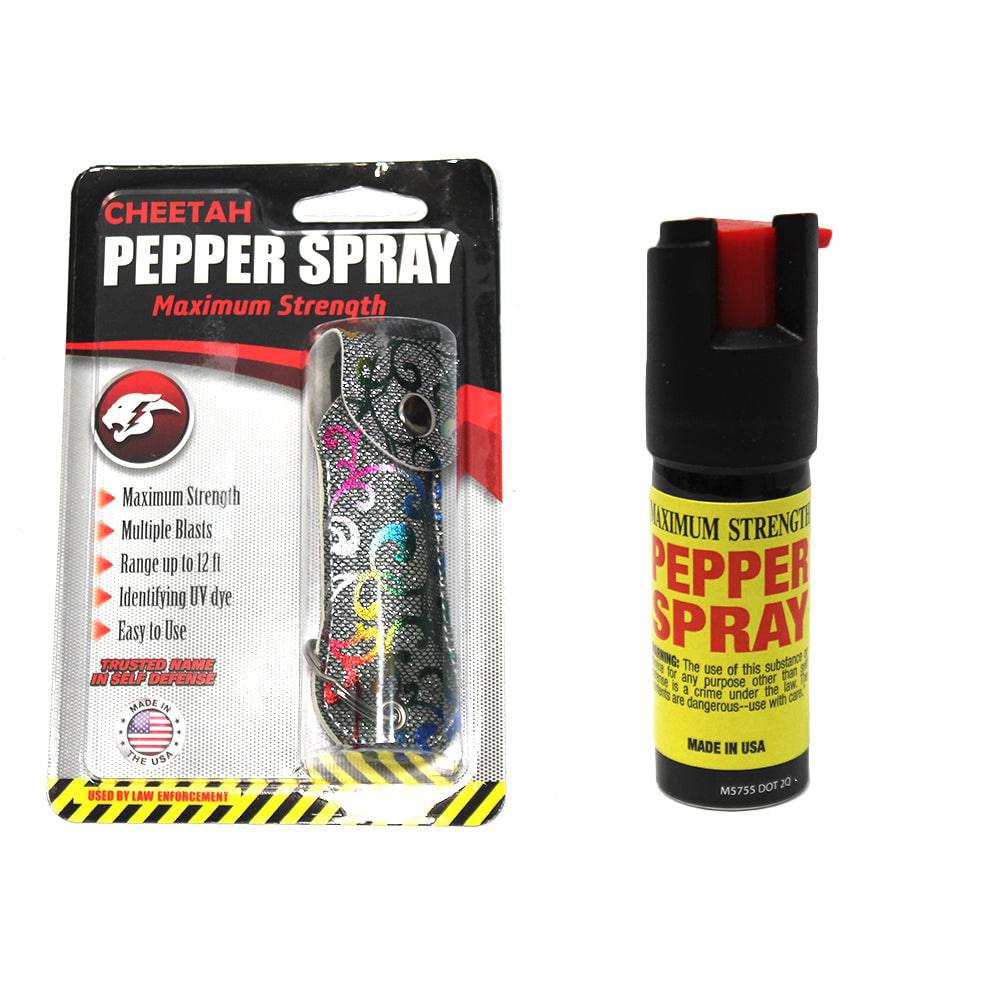 PSCH31-SF 0.5 Pepper Spray with Silver Flower Case