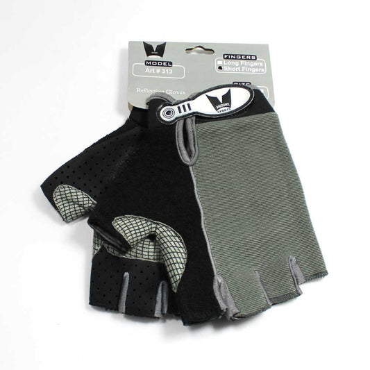 REX 313-GR Grey/Black Spandex Gloves