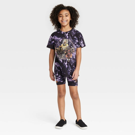 Girls' Nikkolas Smith Marvel Storm Short Sleeve 2pc Top and Bottom Shorts Set