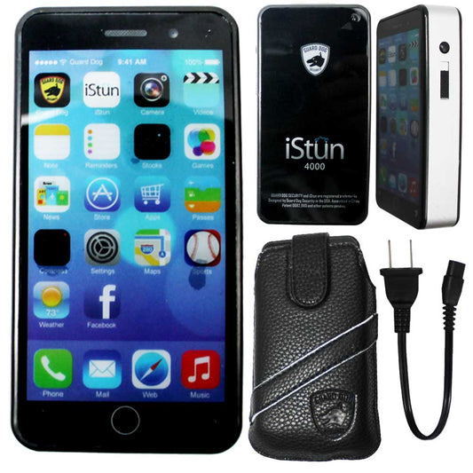 Smart Stun Gun 4,000,000 Stun Gun  Built In L.E.D. Flashlight with Leather Sheath