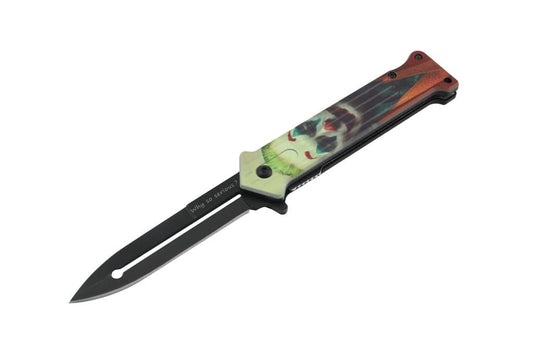 T 27018-JK9 4.5" Assist-Open Knife - Portrait Print Handle