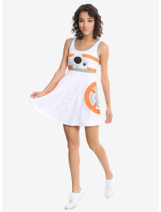 Women Junior's Star Wars BB-8 BB8 A-Line Dress - Rex Distributor, Inc. Wholesale Licensed Products and T-shirts, Sporting goods,