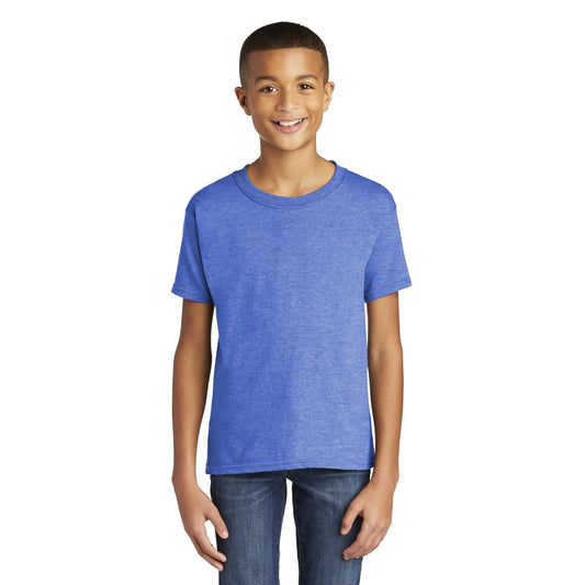 Gildan 64500B Youth Softstyle Heather Royal Blue T-Shirt Tee - Rex Distributor, Inc. Wholesale Licensed Products and T-shirts, Sporting goods,