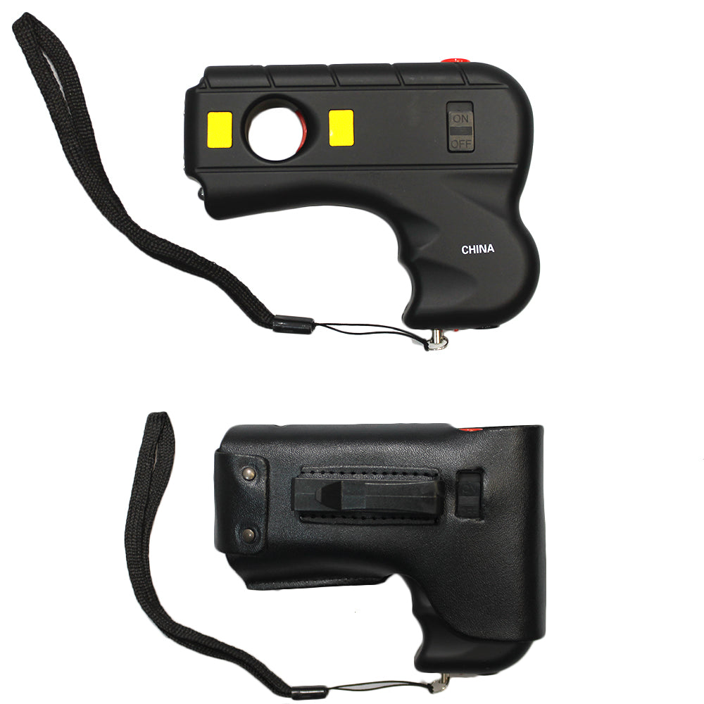 SH 13292-BK Black Gun Stun Gun with LED Light 10MV - Rex Distributor, Inc. Wholesale Licensed Products and T-shirts, Sporting goods,