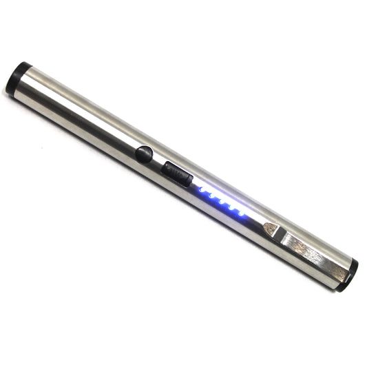 STUN PEN-SL Silver High Power 100kv Pen USB Charge Stun Gun