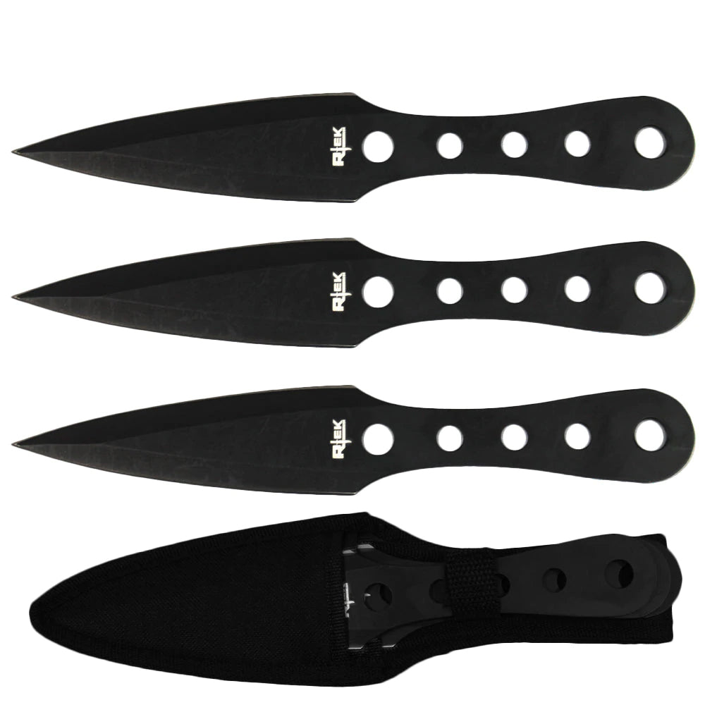 Professional Black Throwing Knives - Black Throwing Knife Set